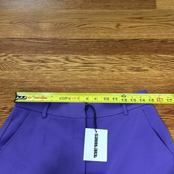 NWT Saint Art LUCY MID-RISE RELAXED FIT TROUSER Royal Purple Size Medium - Picture 10 of 15
